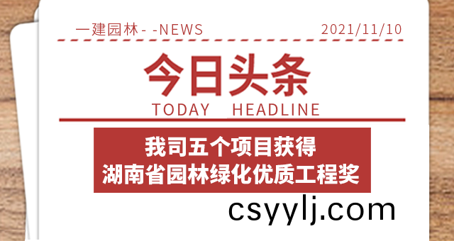 喜報 | 湖南(nan)一建(jian)園(yuan)林(lin)五(wu)箇項目(mu)榮穫(huo)“湖南省(sheng)園(yuan)林綠化(hua)優(you)質工程獎”